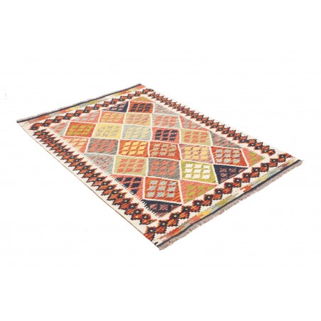 Tappeto Kilim Afghanistan marrone grigio 107x151