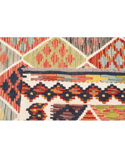 Tappeto Kilim Afghanistan marrone grigio 107x151