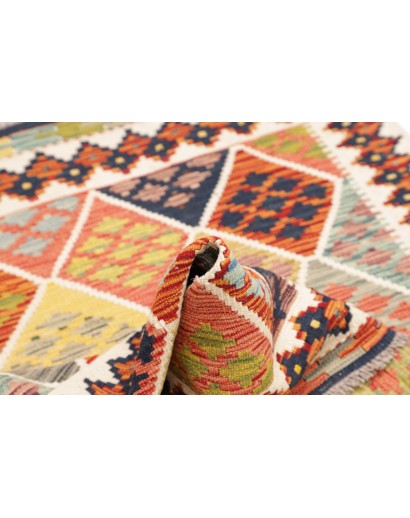 Tappeto Kilim Afghanistan marrone grigio 107x151