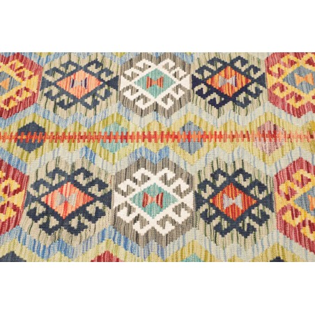 Tappeto Kilim Afghanistan marrone azzurro 106x149