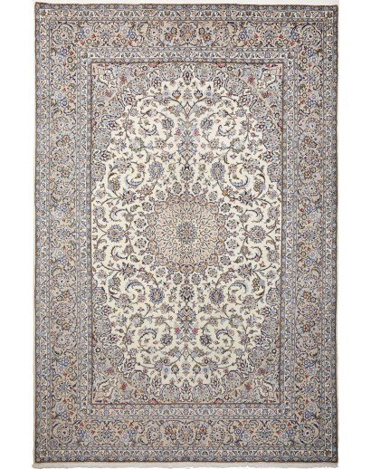 Tappeto Kashan Persia beige bianco 196x296