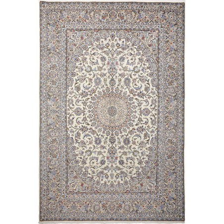 Tappeto Kashan Persia beige bianco 196x296