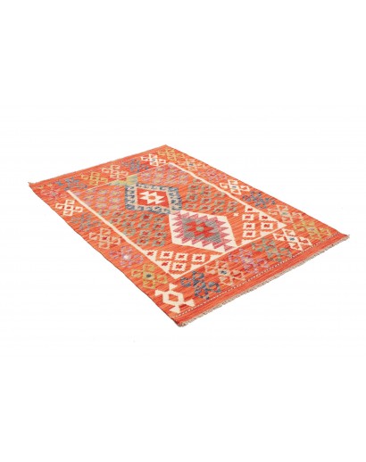 Tappeto Kilim Afghanistan arancione 104x149