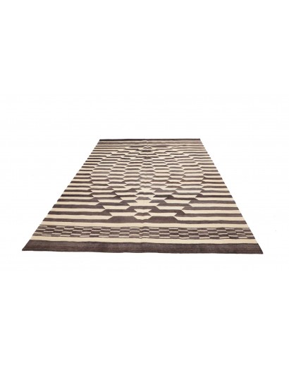 Tappeto Kilim Persia bianco azzurro 213x305