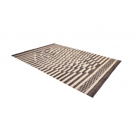 Tappeto Kilim Persia bianco azzurro 213x305
