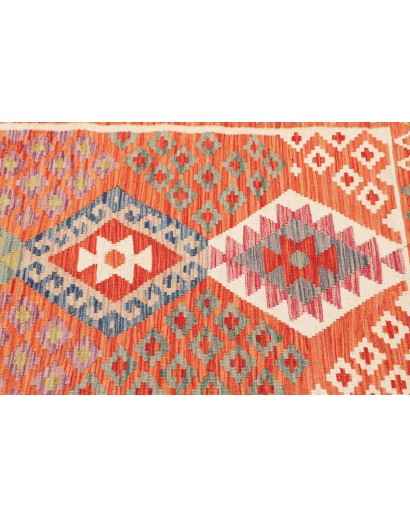 Tappeto Kilim Afghanistan arancione 104x149