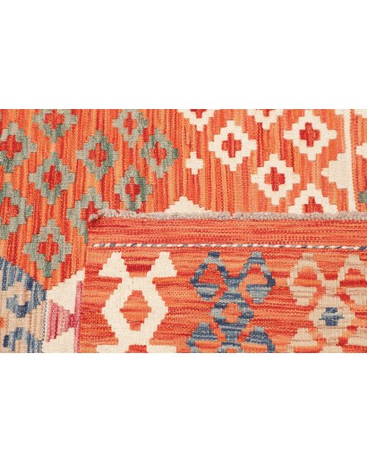 Tappeto Kilim Afghanistan arancione 104x149