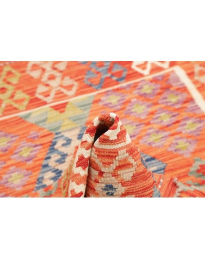 Tappeto Kilim Afghanistan arancione 104x149