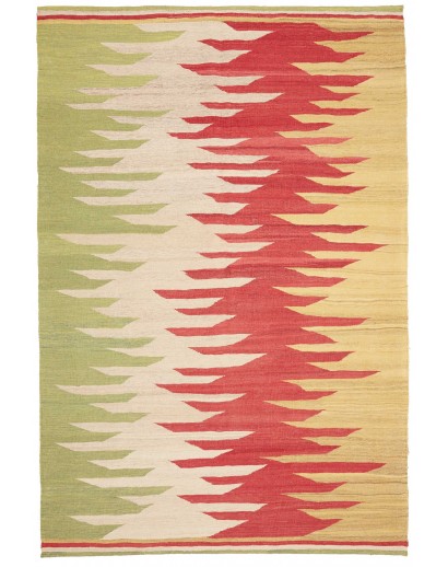 Tappeto Kilim Persia marrone rosso 184x274
