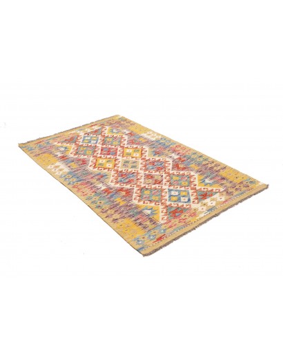 Tappeto Kilim Afghanistan marrone 108x158
