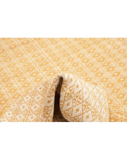 Tappeto Kilim Plain Persia marrone bianco 192x311