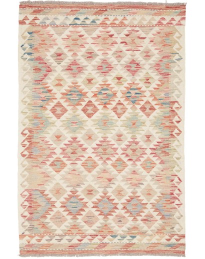 Tappeto Kilim Afghanistan giallo marrone 99x151