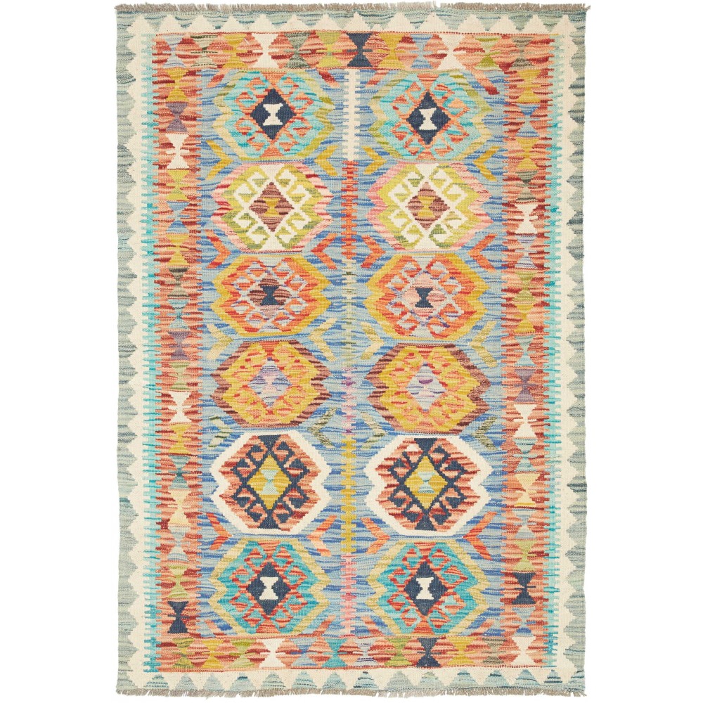 Tappeto Kilim Afghanistan beige marrone 103x151