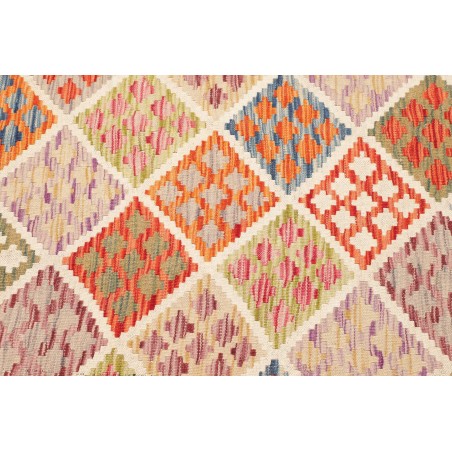 Tappeto Kilim Afghanistan beige arancione 95x157