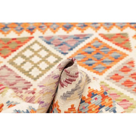 Tappeto Kilim Afghanistan beige arancione 95x157