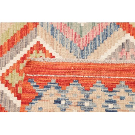 Tappeto Kilim Afghanistan beige azzurro 106x139