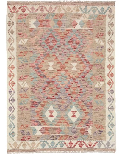 Tappeto Kilim Afghanistan marrone 104x145