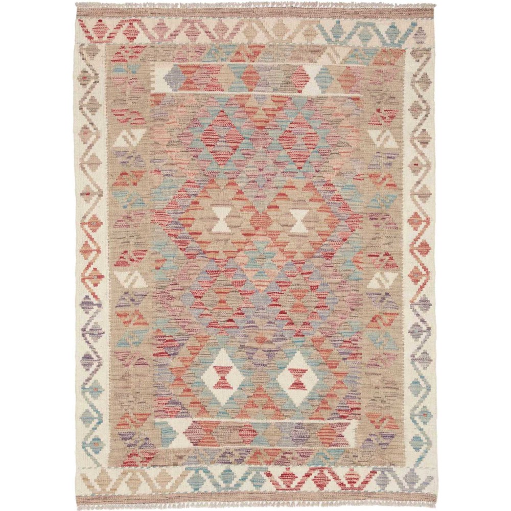 Tappeto Kilim Afghanistan marrone 104x145