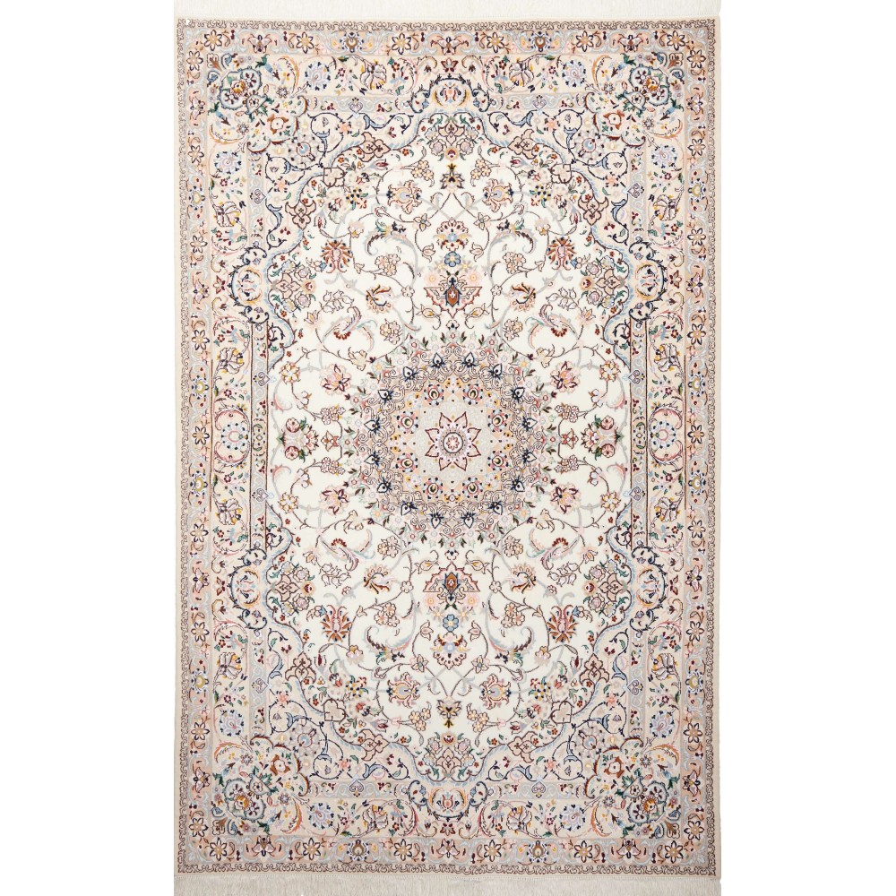Tappeto Nain 9La Persia bianco 164x258 Tappeto Nain 9La Persia bianco 164x258