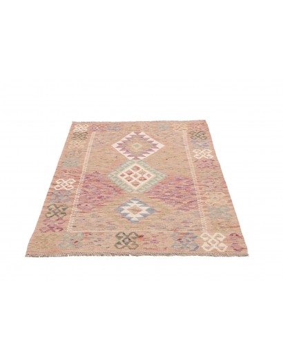Tappeto Kilim Afghanistan marrone bianco 101x145