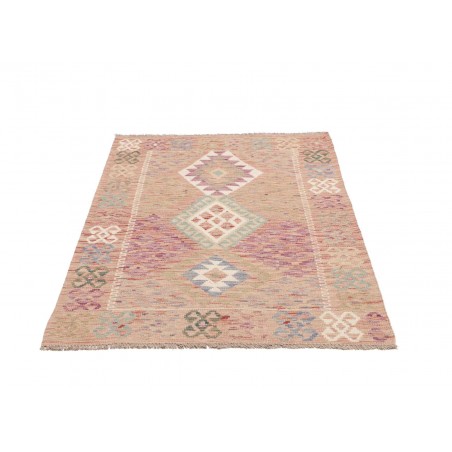Tappeto Kilim Afghanistan marrone bianco 101x145