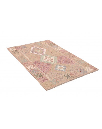 Tappeto Kilim Afghanistan marrone bianco 101x145