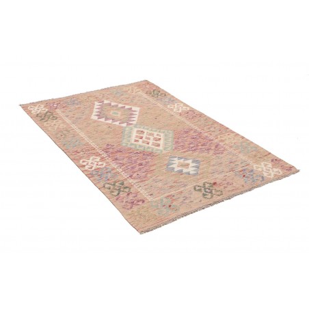 Tappeto Kilim Afghanistan marrone bianco 101x145