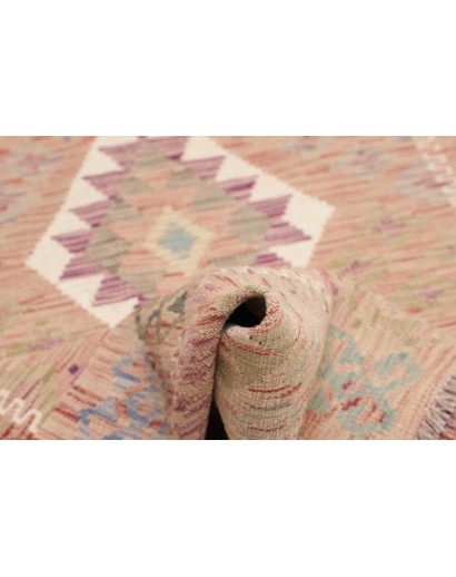 Tappeto Kilim Afghanistan marrone bianco 101x145