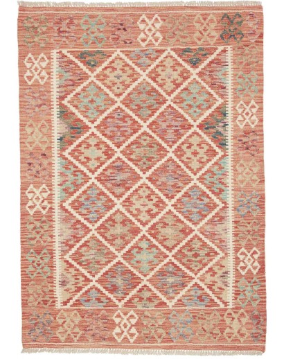 Tappeto Kilim Afghanistan marrone 105x146