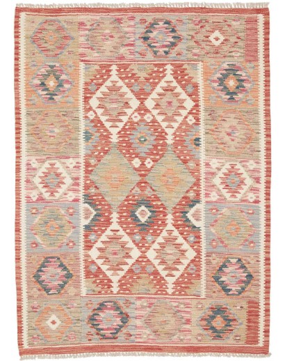 Tappeto Kilim Afghanistan marrone 105x145