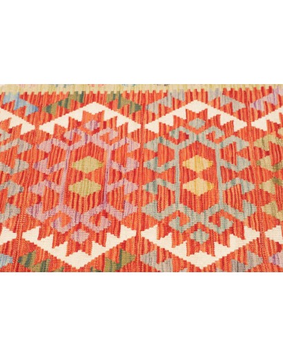 Tappeto Kilim Afghanistan marrone azzurro 102x147