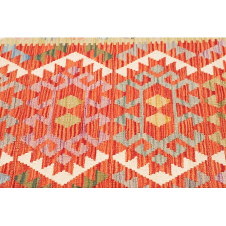 Tappeto Kilim Afghanistan marrone azzurro 102x147