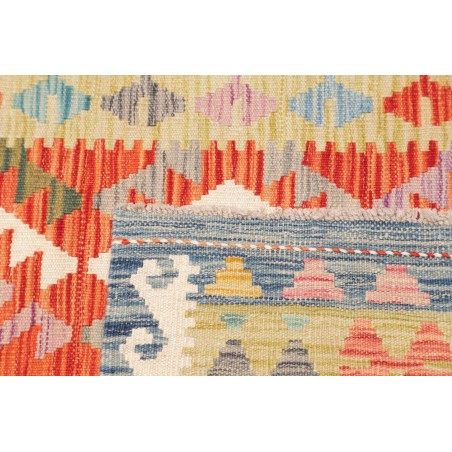 Tappeto Kilim Afghanistan marrone azzurro 102x147