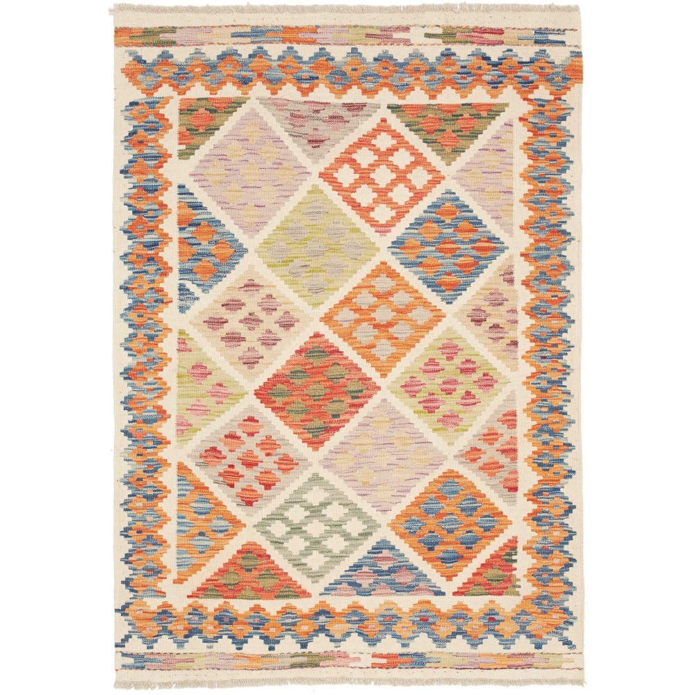 Tappeto Kilim Afghanistan beige marrone 106x151