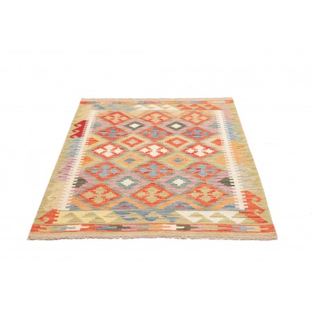 Tappeto Kilim Afghanistan marrone rosso 104x146