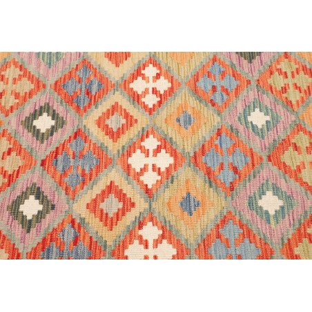 Tappeto Kilim Afghanistan marrone rosso 104x146