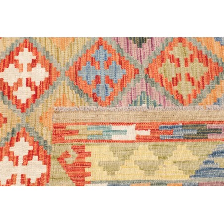 Tappeto Kilim Afghanistan marrone rosso 104x146