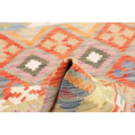 Tappeto Kilim Afghanistan marrone rosso 104x146