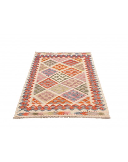 Tappeto Kilim Afghanistan beige arancione 98x151