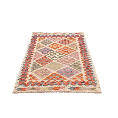 Tappeto Kilim Afghanistan beige arancione 98x151