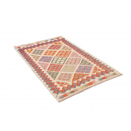 Tappeto Kilim Afghanistan beige arancione 98x151