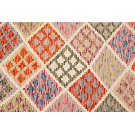 Tappeto Kilim Afghanistan beige arancione 98x151