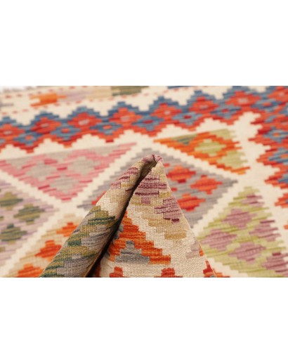 Tappeto Kilim Afghanistan beige arancione 98x151