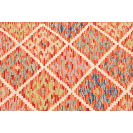 Tappeto Kilim Afghanistan arancione marrone 108x150