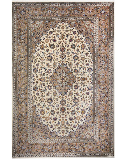 Tappeto Kashan Persia marrone grigio 203x310