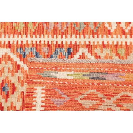 Tappeto Kilim Afghanistan arancione marrone 108x150