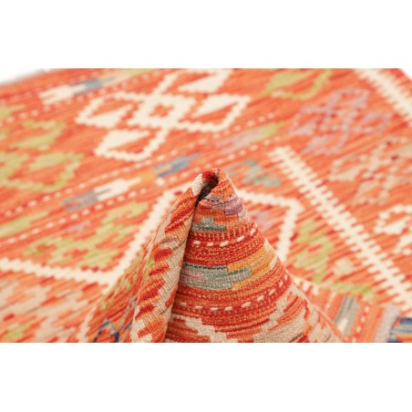 Tappeto Kilim Afghanistan arancione marrone 108x150