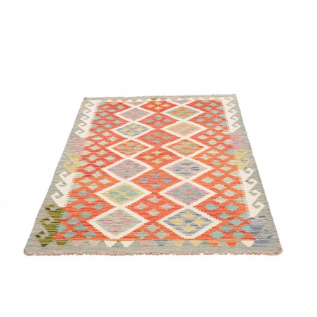 Tappeto Kilim Afghanistan beige arancione 101x150
