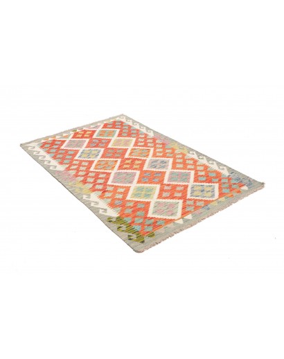 Tappeto Kilim Afghanistan beige arancione 101x150