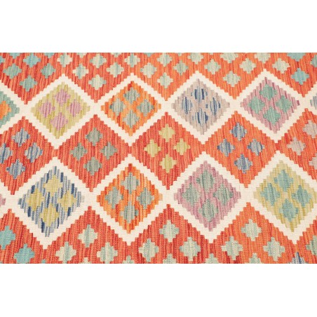 Tappeto Kilim Afghanistan beige arancione 101x150